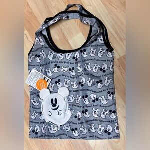 Tokyo Disneyland 2024 Gray & Black Mickey Mouse Halloween Shopping Tote.